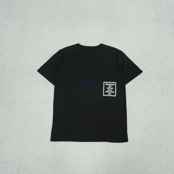 Always Black Trend Graphic Short Sleeve T Shirt